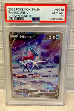 Pokemon Suicune V Crown Zenith Galarian Gallery Full Art #GG38 PSA 10 Gem Mint - Image 2