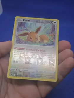 Pokemon Astral Radiance Eevee 119/189 Reverse Holo Common - TOP CRIMPED ERROR - Image 3