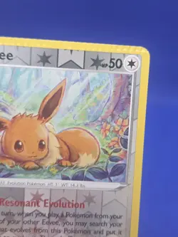 Pokemon Astral Radiance Eevee 119/189 Reverse Holo Common - TOP CRIMPED ERROR - Image 5