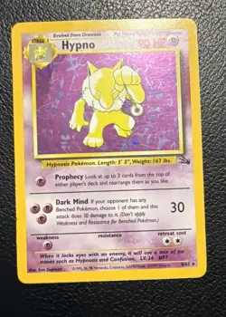 Hypno 8/62 Pokemon TCG Fossil Set 1st Edition Card Holo Rare - Image 1