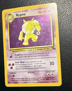 Hypno 8/62 Pokemon TCG Fossil Set 1st Edition Card Holo Rare - Image 2
