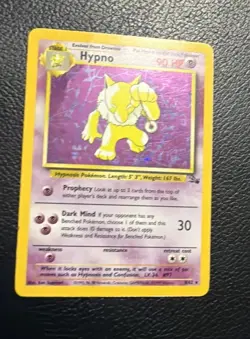 Hypno 8/62 Pokemon TCG Fossil Set 1st Edition Card Holo Rare - Image 3