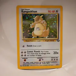 Pokemon TCG Kangaskhan Holo Rare Jungle Card 5/64 Vintage - Image 1