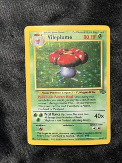 Vileplume 15/64 Jungle Unlimited Rare Holo 1999 MP-LP Pokemon TCG Card - Image 1