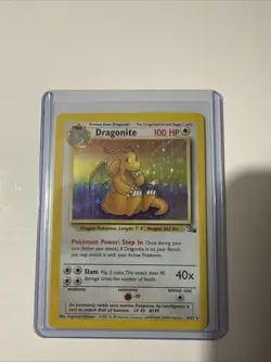 Pokemon TCG - Dragonite Fossil Holo Unlimited Rare 4/62 - Image 1