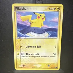 Pikachu 12/17 Pop Series 5 Non-Holo Pokemon Card MP - Image 1
