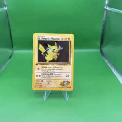 Lt. Surge's Pikachu 81/132 Common - Gym Heroes - 1st Edition - Pokemon - LP - Image 1