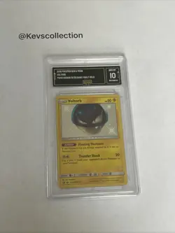 Pokemon Sun & Moon Hidden Fates Voltorb Shiny Vault Holo SV13/SV94 GMA 10 Gem MT - Image 1