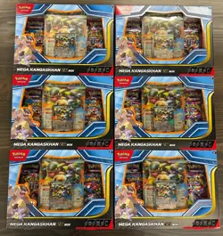 Pokemon Mega Kangaskhan EX Collection Case (6 Boxes) Brand New 24 PACKS!! - Image 1