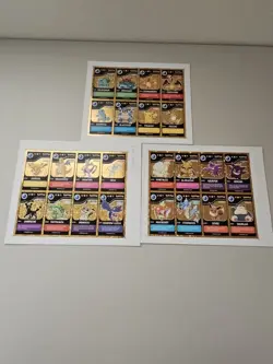Pokemon Fan Art Uncut Sheets Set Of 3 Charizard, Snorlax, Rayquaza,Mewtwo 2024 - Image 1