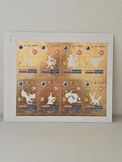 Pokemon Fan Art Uncut Sheets Set Of 3 Charizard, Snorlax, Rayquaza,Mewtwo 2024 - Image 4