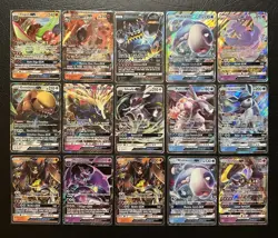 Pokemon TCG Sun and Moon GX Card Lot of 15 NM/M Cosmic Eclipse Forbidden Light - Image 1