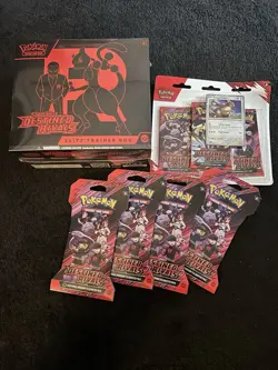 Pokemon TCG Destined Rivals Set Elite Trainer Box Blister Pack & 4 Booster Packs - Image 1