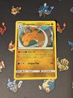 Pokemon Cards Dragonite 119/181 Cosmos Holo Promo Team Up - (NM) HOLO BLEED #2 - Image 1