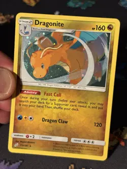 Pokemon Cards Dragonite 119/181 Cosmos Holo Promo Team Up - (NM) HOLO BLEED #2 - Image 2