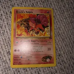 Pokemon - Brock's Vulpix 37/132 WOTC Good W Stamped Promo Gym Challenge - Image 1