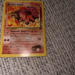 Pokemon - Brock's Vulpix 37/132 WOTC Good W Stamped Promo Gym Challenge - Image 2