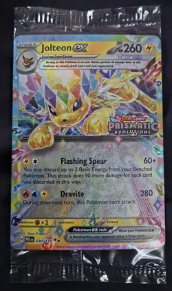 Pokemon TCG: Prismatic Evolutions - Jolteon ex 030/131 Surprise Box Stamp Promo - Image 1