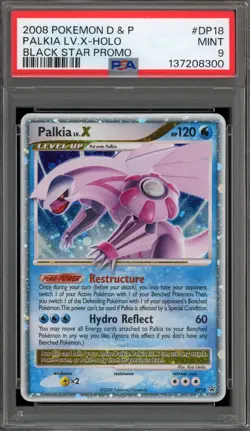 Pokemon Palkia Lv.X Black Star Holo Promo DP18 PSA 9 Mint - Image 1