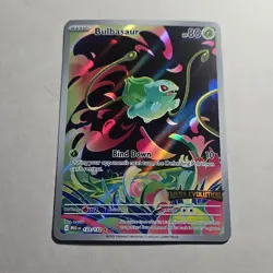 Pokemon Bulbasaur 133/132 Me01 Mega Evolution Illustration Rare Holo Stamped - Image 1