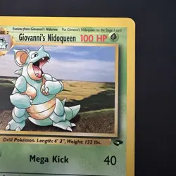Pokemon Vintage Non Holo Rare Giovanni's Nidoqueen Gym Challenge 23/132 WotC - Image 3