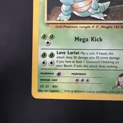 Pokemon Vintage Non Holo Rare Giovanni's Nidoqueen Gym Challenge 23/132 WotC - Image 5