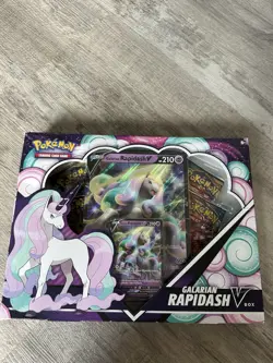 Sword & Shield Pokemon TCG Galarian Rapidash V Box - Factory Sealed 820650808739 - Image 1