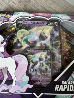 Sword & Shield Pokemon TCG Galarian Rapidash V Box - Factory Sealed 820650808739 - Image 2