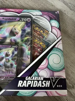 Sword & Shield Pokemon TCG Galarian Rapidash V Box - Factory Sealed 820650808739 - Image 4