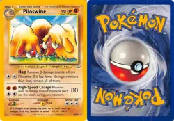 Piloswine 36/64 Uncommon Neo Revelation Pokemon LP - Image 3