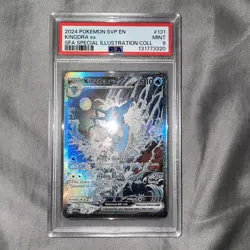 2024 POKEMON SVP EN-SV BLACK STAR PROMO #131 KINGDRA EX PSA 9 - Image 1
