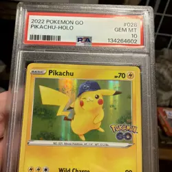 Pokemon Pikachu Holo PSA 10 🔥 Pokemon Go Rare Clean Slab - Image 4