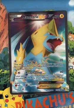 Pokemon TCG Manectric EX (113 Full Art) 113/119 XY - Phantom Forces Holo NM - Image 1