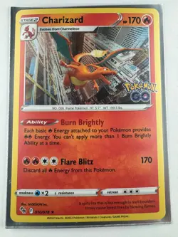 Charizard 010/078 Pokemon GO Holo Rare - Pokemon TCG - NM - Image 1