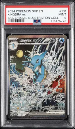 2024 POKEMON SVP EN-SV BLACK STAR PROMO #131 KINGDRA EX PSA 9 - Image 1