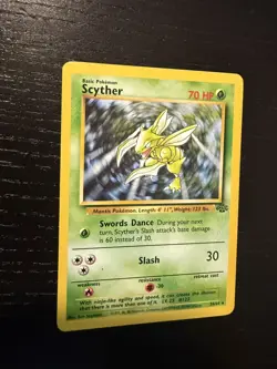 Pokemon TCG Scyther 26/64 Jungle Unlimited MP - Image 1