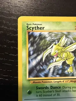 Pokemon TCG Scyther 26/64 Jungle Unlimited MP - Image 3