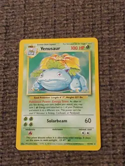 Pokemon TCG Venusaur Base Set 15/102 Holo 1999-2000 Wizards Base Set... - Image 1
