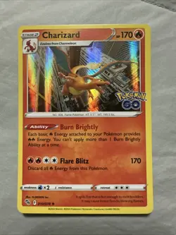Charizard 010/078 - Pokemon Go- Pokemon TCG - Rare Holo - NM - Image 1