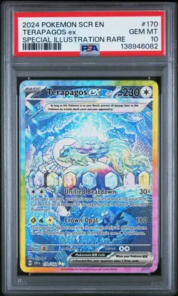 Terapagos EX 170/142 Special Illustration Rare Pokemon PSA 10 *082 - Image 1
