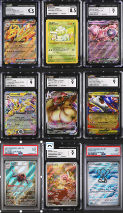 Pokemon CGC/PSA Graded Card Lot - 9 SLABS - $200 Value - INCREDIBLE VALUE!! - Image 1
