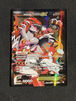 Pokemon TCG Team Magma's Groudon EX #15/34 Double Crisis Holo 2015 - Image 1