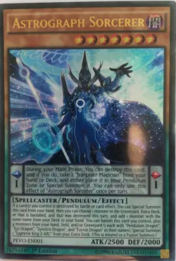 Yu-Gi-Oh! TCG Astrograph Sorcerer PEVO-EN001 Ultra Rare 1st Edition Near Mint - Image 1