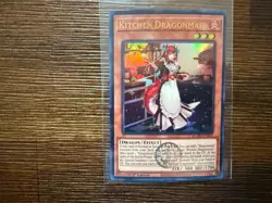 BLMM-EN058 KITCHEN DRAGONMAID EMBLAZONED ULTRA RARE 1ST EDITION YuGiOh CARD - Image 1
