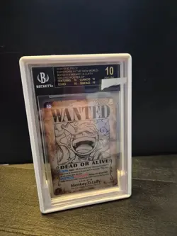 One Piece OP09 Monkey.D.Luffy Wanted SP BGS Black Label - Image 1