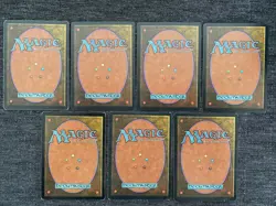 MTG Magic The Gathering Card Tempest Forest 7x LP-MP Basic Lands - Image 2