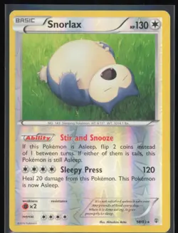 Snorlax Reverse Holo 58/83 Pokemon Generations MP Pokemon Card - Image 1