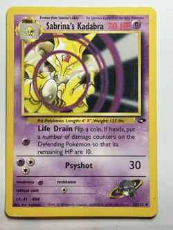 Sabrina's Kadabra Gym Challenge 058/132 MP-LP Pokemon Card - Image 1