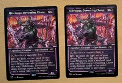 MTG Hidetsugu, Devouring Chaos (Showcase) X2 Card’s, Kamigawa: Neon Dynasty - Image 1