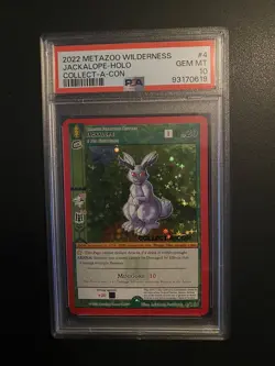 PSA 10 GEM MINT MetaZoo Jackalope Collect-A-Con Wilderness 4/165 Full Holo Card - Image 1